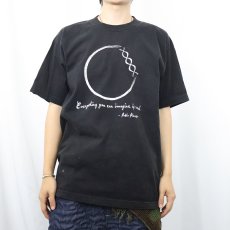 画像2: 90's Pablo Picasso USA製 "Everything you can imagine is real." アートプリントTシャツ BLACK L (2)