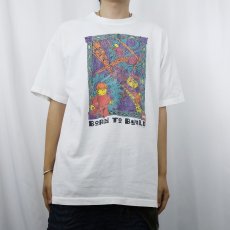 画像2: 90's LEGO USA製 "BORN TO BUILD" 企業プリントTシャツ XL (2)