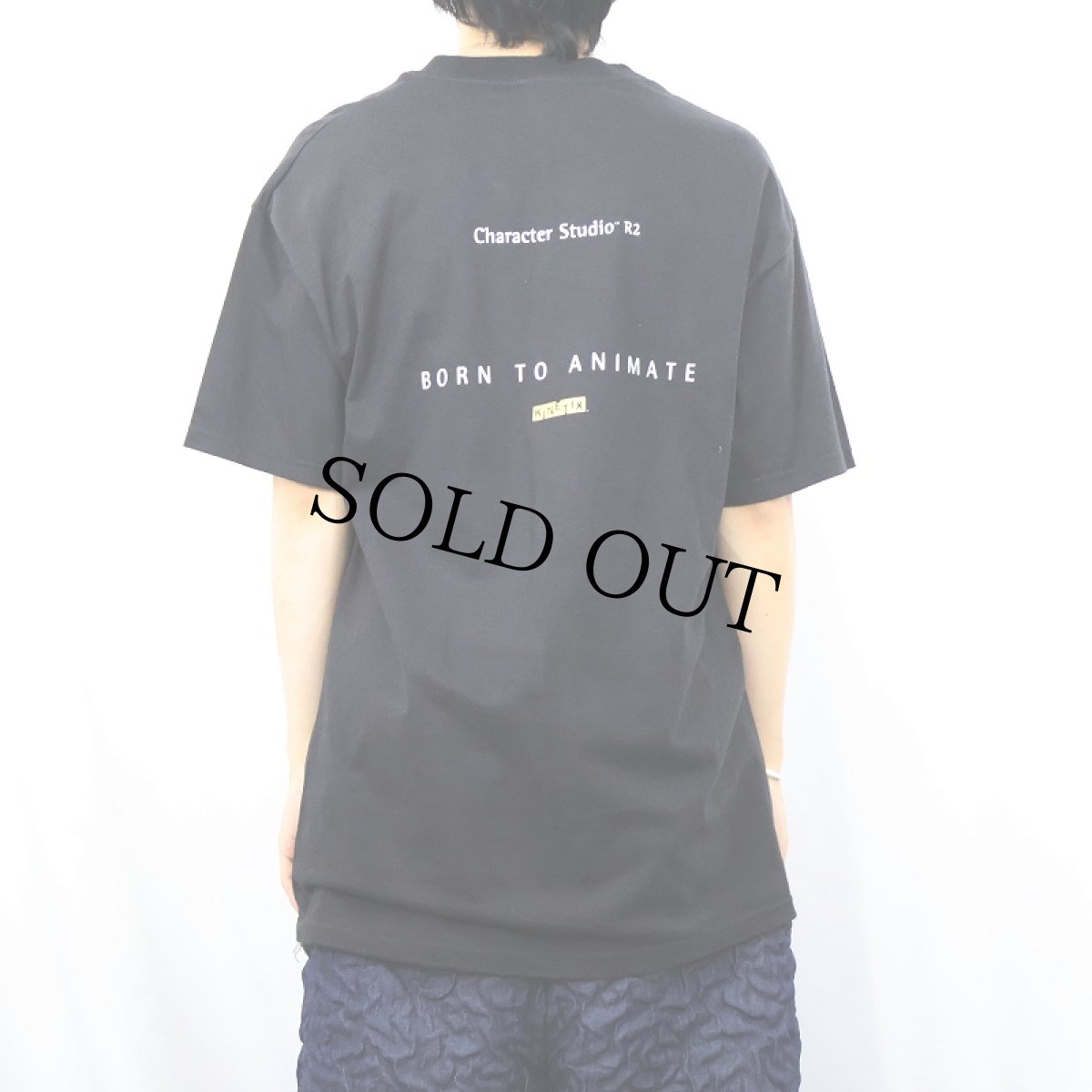 画像4: 【お客様HOLD中】OOGACHAKA USA製 キャラクタープリントTシャツ BLACK L (4)