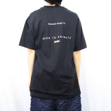 画像4: 【お客様HOLD中】OOGACHAKA USA製 キャラクタープリントTシャツ BLACK L (4)
