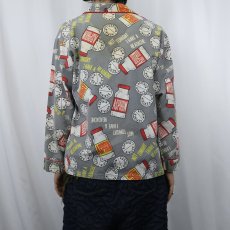画像3: 90's BRIEFLY STATED "NOT TONIGHT I HAVE A HEADACHE" 解熱鎮痛薬柄 パジャマシャツ M (3)