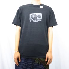 画像2: High Fidelity Dis Co. "real old school" ミュージックプリントTシャツ BLACK M (2)
