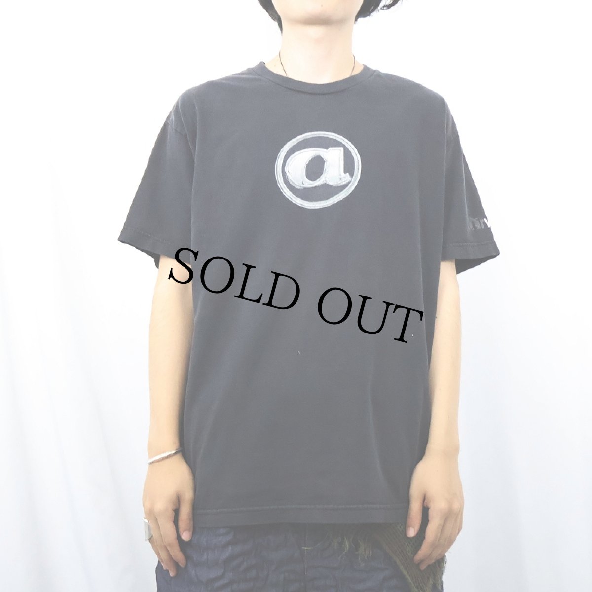 画像2: airwalk ロゴプリントTシャツ BLACK L (2)