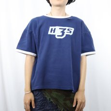 画像2: handsome 3 some エロプリント リンガーTシャツ L (2)
