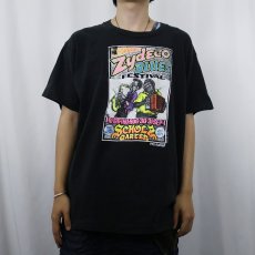 画像2: 90's Zydeco Blues Festival USA製 ミュージックフェスティバル プリントTシャツ BLACK XL (2)