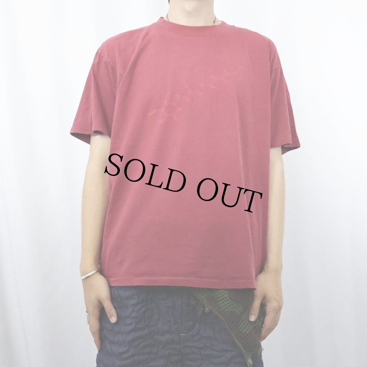 画像2: 90's USA製 化学式 プリントTシャツ L (2)