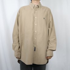 画像2: POLO Ralph Lauren ロゴ刺繍 コーデュロイ ボタンダウンシャツ XL (2)