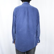 画像3: POLO Ralph Lauren "BLAKE" ロゴ刺繍 コーデュロイ ボタンダウンシャツ M (3)
