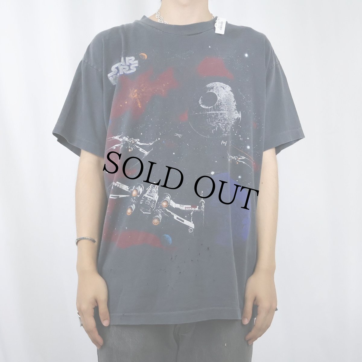画像2: 90's STAR WARS USA製 映画プリントTシャツ BLACK XL (2)