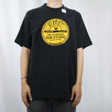 画像2: SUN RECORDS USA製 レコードレーベル プリントTシャツ BLACK L (2)