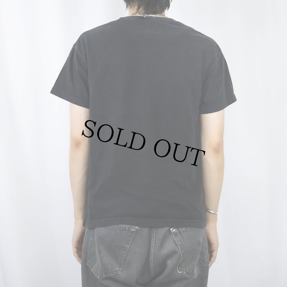 画像3: ARMANI EXCHANGE ロゴプリントTシャツ BLACK S (3)