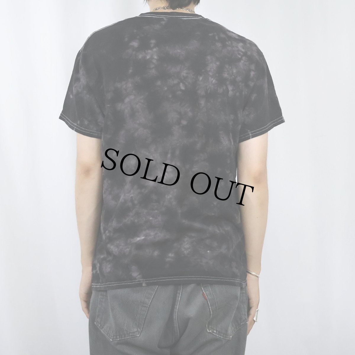 画像3: GORILLAZ ロックバンド タイダイTシャツ BLACK M (3)