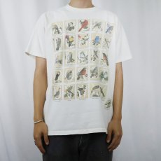 画像2: 90's PLANET THE EARTH USA製 野鳥 プリントTシャツ L (2)