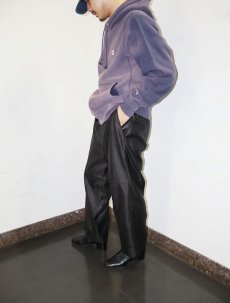 画像2: ウール×ポリエステル シャイニースラックス BLACK W35 (2)