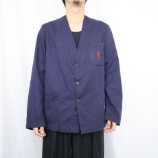 画像2: EURO ノーカラー ワークジャケット SIZE46 (2)