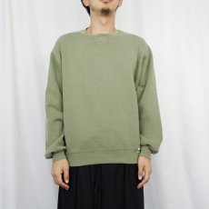 画像2: 90's RUSSELL ATHLETIC USA製 前V 無地スウェット M (2)
