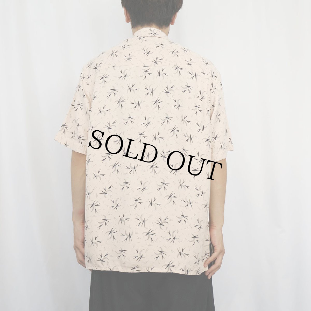 画像3: 90's Nat Nast 総柄 シルクオープンカラーシャツ M (3)