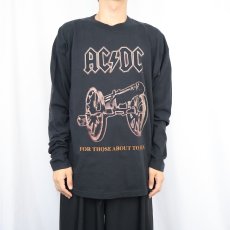 画像3: 90〜2000's AC/DC "FOR THOSE ABOUT TO ROCK" ロックバンドプリントロンT BLACK XL (3)