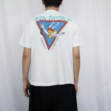 画像4: 90's USA製 "BUNGEE JUMP" ファニーイラストプリントTシャツ L (4)