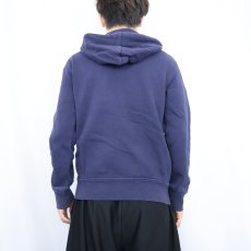 画像3: POLO Ralph Lauren ロゴ刺繍 スウェットジップパーカー NAVY M (3)