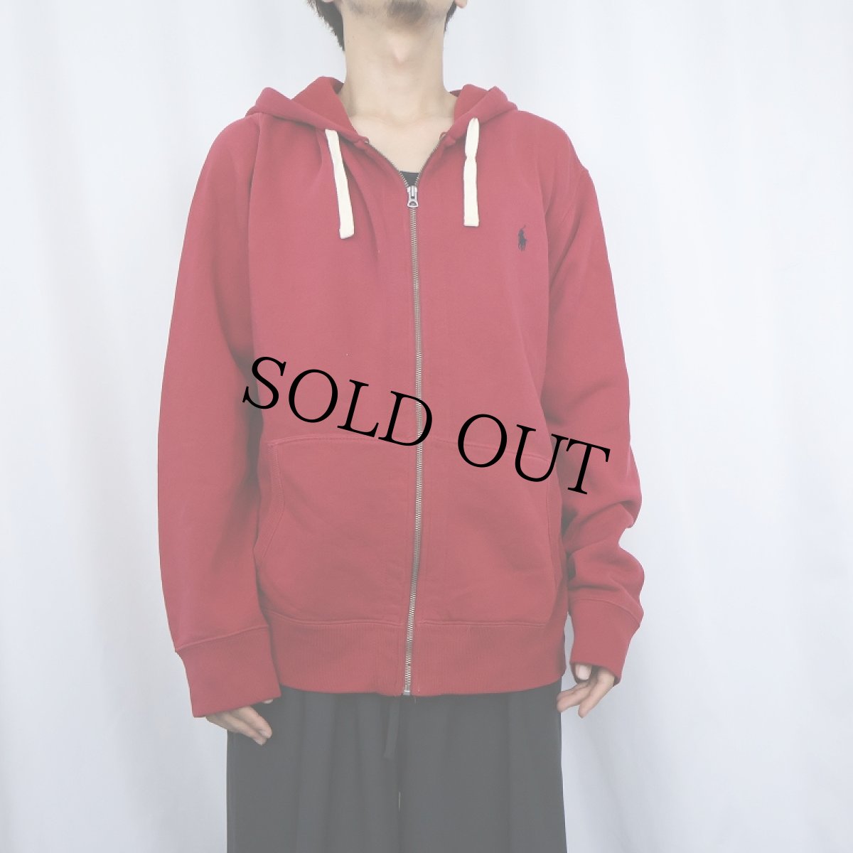 画像2: POLO Ralph Lauren ロゴ刺繍 スウェットジップパーカー XL (2)