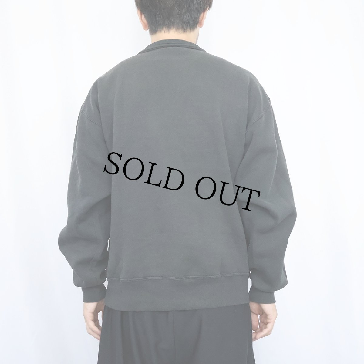 画像3: 90's RUSSELL ATHLETIC USA製 無地 ハーフジップスウェット XL (3)