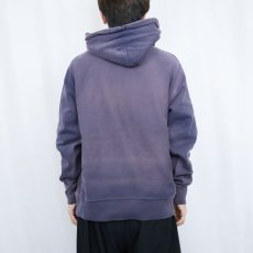 画像3: Champion REVERSE WEAVE 目付き フェードスウェットフーディー NAVY M (3)