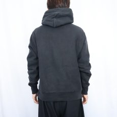 画像3: Champion REVERSE WEAVE 目付き スウェットフーディー BLACK M (3)