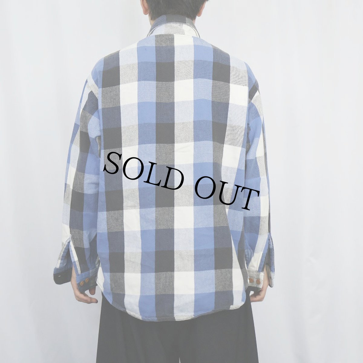 画像3: 90's BIG MAC ブロックチェック柄 ヘビーネルシャツ L (3)