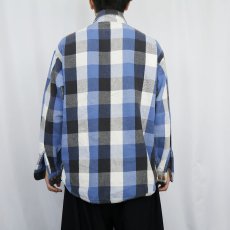 画像3: 90's BIG MAC ブロックチェック柄 ヘビーネルシャツ L (3)