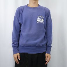 画像2: 70's Champion REVERSE WEAVE 赤単色タグ USA製 "AUBURN 74 41 GIRLS ATHLETICS" ラバープリントスウェット M (2)