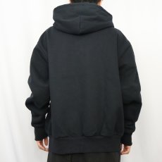 画像3: 90's CAMBER USA製 "LIUNA! LOCAL 3 Feel the Power" 裏サーマル スウェットジップパーカー BLACK XL (3)