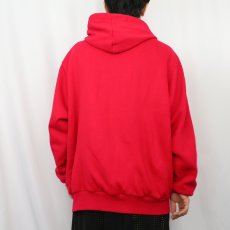 画像3: 90's MULESKINS USA製 裏サーマル スウェットジップパーカー  (3)