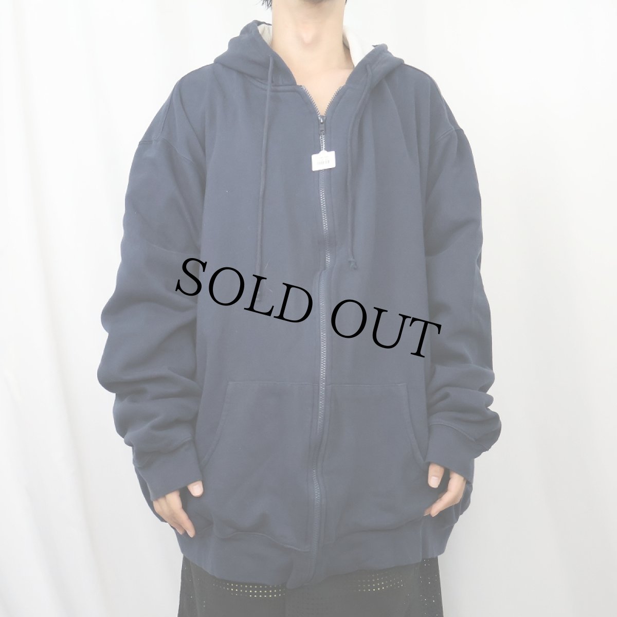 画像2: KINGSIZE 裏サーマル スウェットジップパーカー NAVY 4XL (2)