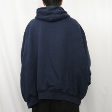 画像3: KINGSIZE 裏サーマル スウェットジップパーカー NAVY 4XL (3)
