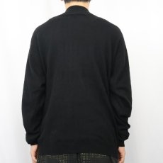 画像3: モックネック カシミアニットセーター BLACK M (3)