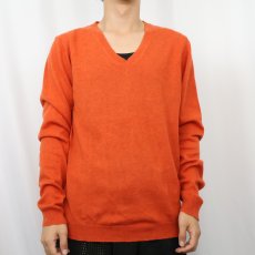 画像2: MONOPRIX homme ITALY製 Vネック カシミアニットセーター L (2)