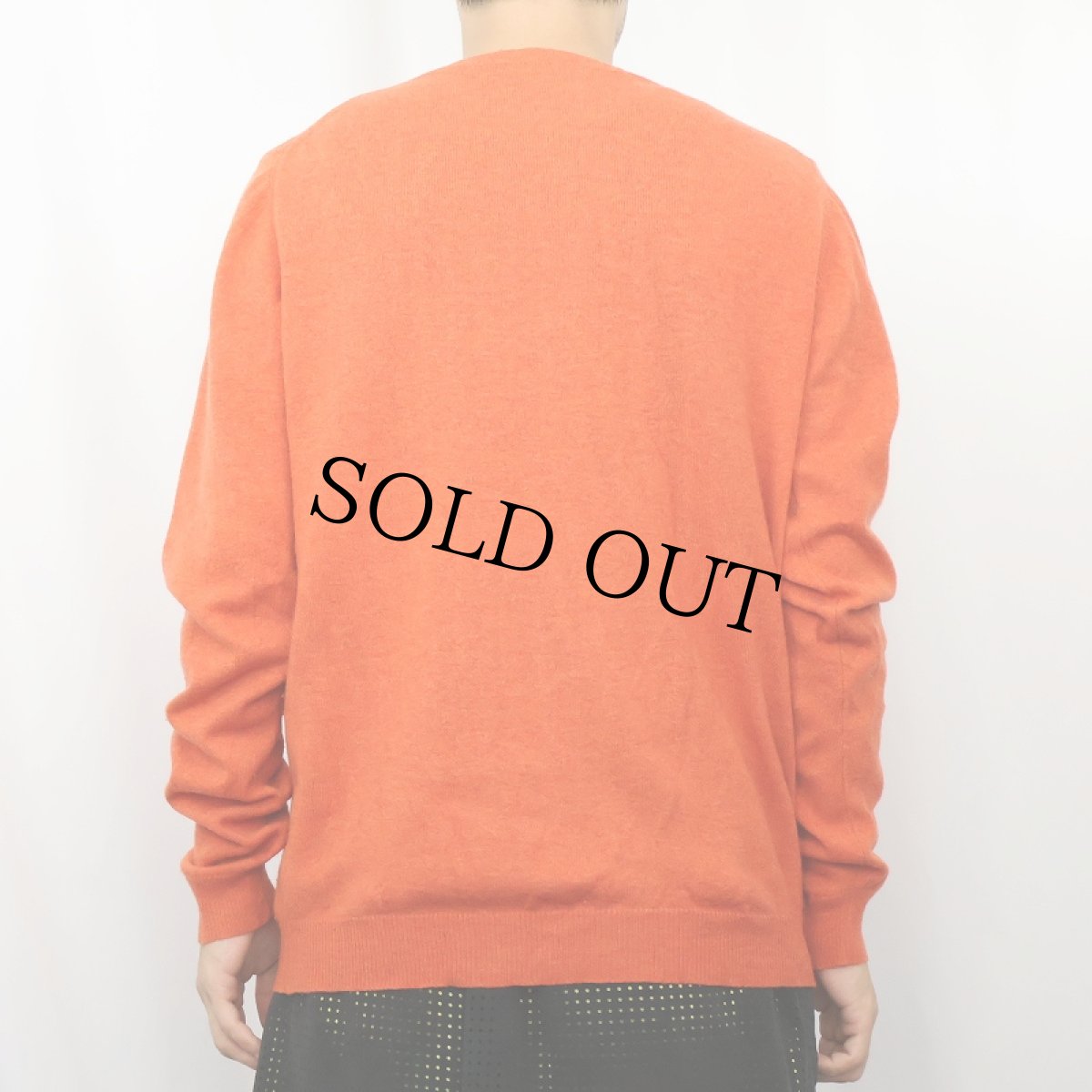 画像4: MONOPRIX homme ITALY製 Vネック カシミアニットセーター L (4)