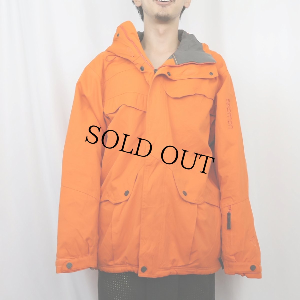 画像2: SALOMON 中綿入り ナイロンマウンテンパーカー L (2)