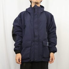 画像2: H2O EXPRESS ナイロンマウンテンパーカー NAVY L (2)