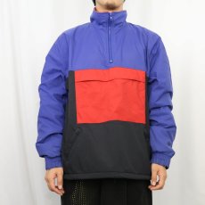 画像2: 90's GAP TECH 裏フリース ナイロンプルオーバージャケット M (2)