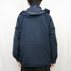 画像3: 2000's berghaus "GORE-TEX" ロゴ刺繍 ナイロンマウンテンパーカー NAVY S (3)