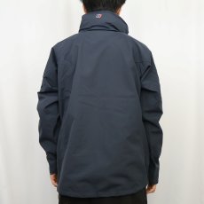 画像3: 2000's berghaus "AQUAFOIL"ロゴ刺繍 ナイロンマウンテンパーカー NAVY M (3)