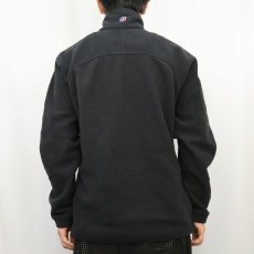 画像3: berghaus ロゴ刺繍 フリースジップジャケット BLACK M (3)