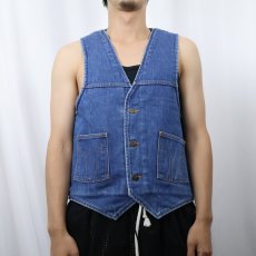 画像2: 70's Dickies デニムボアベスト (2)
