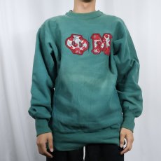 画像2: 80's Champion REVERSE WEAVE トリコタグ USA製 パッチ付きスウェット XL (2)
