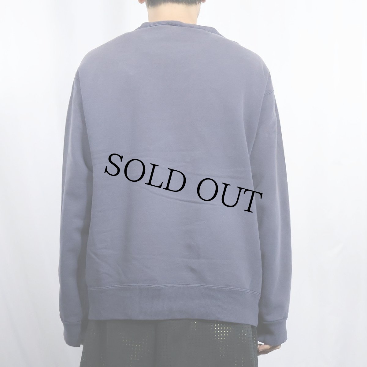 画像3: 80〜90's Champion 青刺繍タグ 後期 USA製 前V 目付き スウェット NAVY L (3)