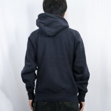 画像3: Champion PREMIUM REVERSE WEAVE 目無し スウェットフーディー BLACK S (3)