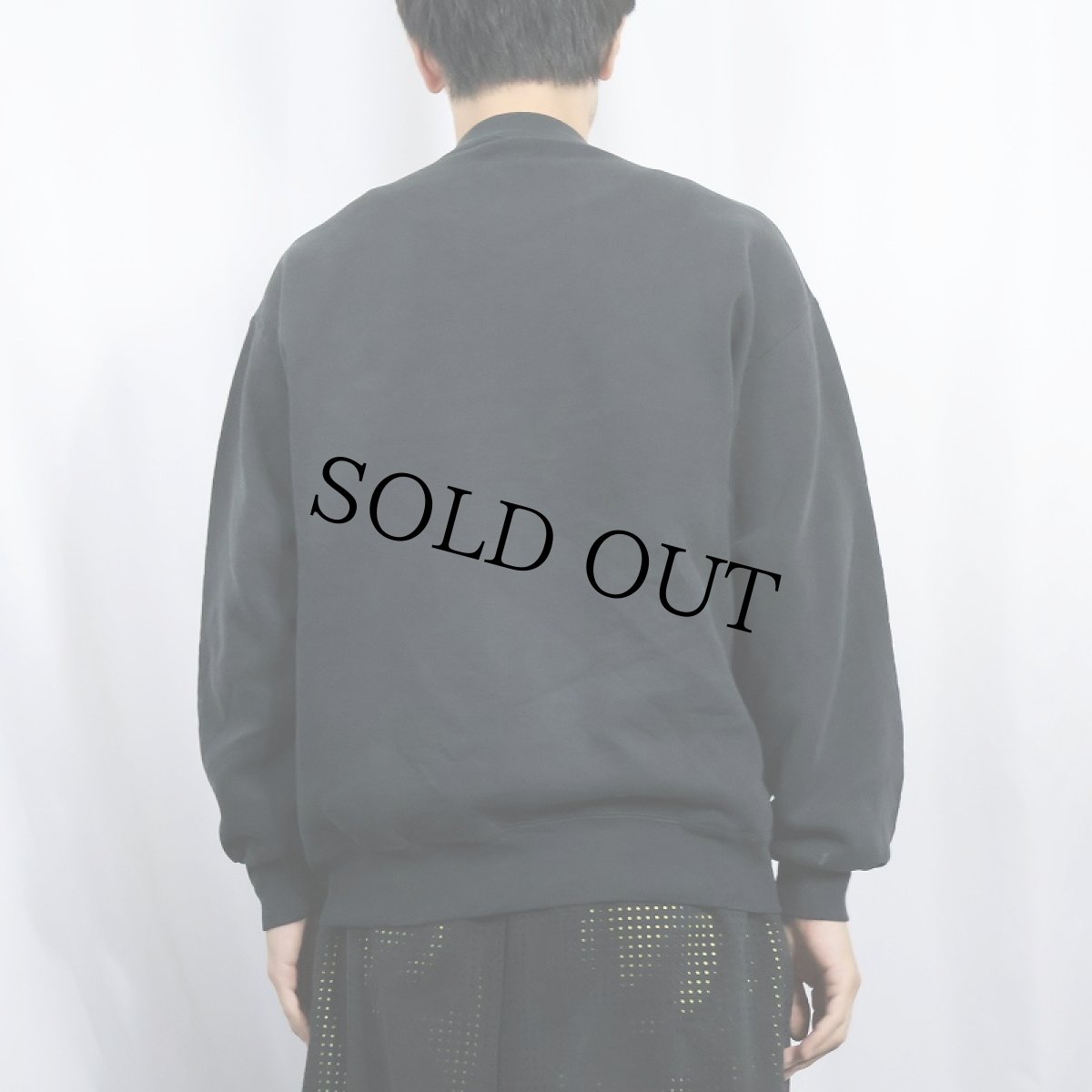 画像3: 80's JERZEES USA製 無地スウェット BLACK L (3)