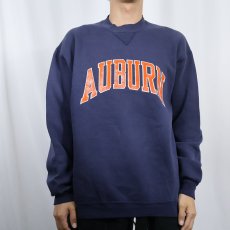 画像2: 80's RUSSELL ATHLETIC USA製 前V "AUBURN" プリントスウェット NAVY XL (2)
